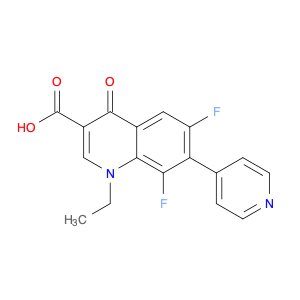 3-Quinolinecarboxylic acid, 1-ethyl-6,8-difluoro-1,4-dihydro-4-oxo-7-(4-pyridinyl)-