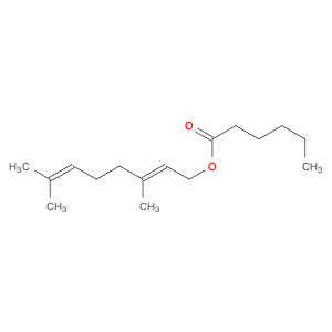 Hexanoic acid, (2E)-3,7-dimethyl-2,6-octadien-1-yl ester