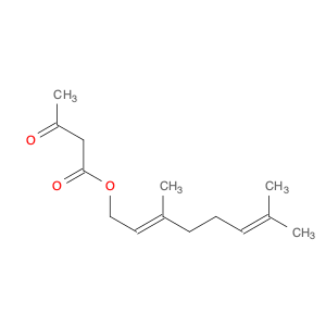 Butanoic acid, 3-oxo-, (2E)-3,7-dimethyl-2,6-octadien-1-yl ester