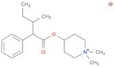 Piperidinium, 1,1-dimethyl-4-[(3-methyl-1-oxo-2-phenylpentyl)oxy]-, bromide (1:1)