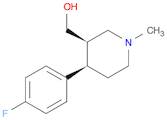 3-Piperidinemethanol, 4-(4-fluorophenyl)-1-methyl-, (3R,4R)-