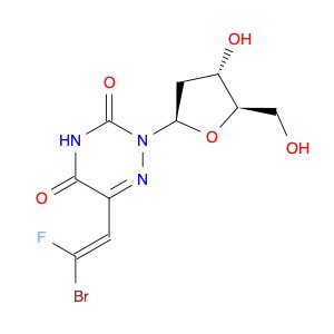 1,2,4-Triazine-3,5(2H,4H)-dione, 6-(2-bromo-2-fluoroethenyl)-2-(2-deoxy-β-D-erythro-pentofuranosyl…