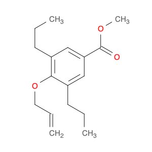 Benzoic acid, 4-(2-propen-1-yloxy)-3,5-dipropyl-, methyl ester