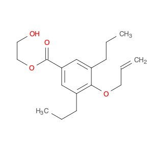 Benzoic acid, 4-(2-propen-1-yloxy)-3,5-dipropyl-, 2-hydroxyethyl ester