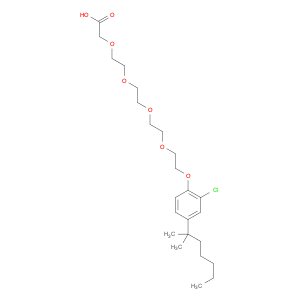 3,6,9,12-Tetraoxatetradecanoic acid, 14-[chloro-4-(1,1-dimethylhexyl)phenoxy]- (9CI)
