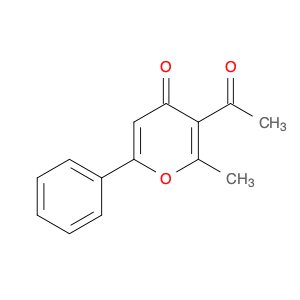 4H-Pyran-4-one, 3-acetyl-2-methyl-6-phenyl-