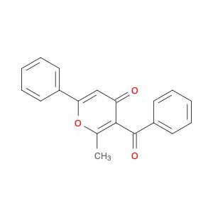 4H-Pyran-4-one, 3-benzoyl-2-methyl-6-phenyl-