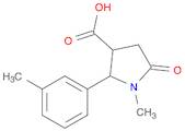 3-Pyrrolidinecarboxylic acid, 1-methyl-2-(3-methylphenyl)-5-oxo-