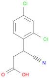 Benzenepropanoic acid, 2,4-dichloro-β-cyano-