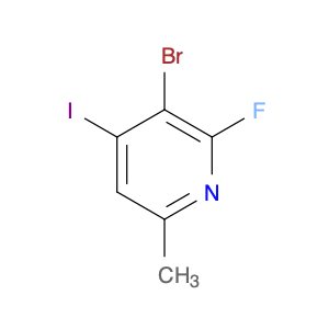 3-Bromo-2-fluoro-4-iodo-6-methylpyridine