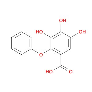 Benzoic acid, 3,4,5-trihydroxy-2-phenoxy-