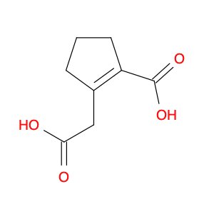 1-Cyclopentene-1-acetic acid, 2-carboxy-