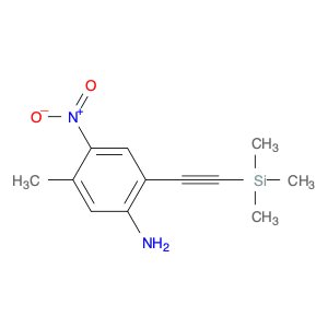 5-Methyl-4-Nitro-2-[2-(Trimethylsilyl)Ethynyl]Benzenamine
