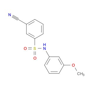 3-Cyano-N-(3-methoxyphenyl)benzenesulfonamide