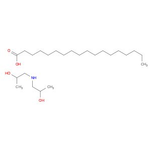 Octadecanoic acid, compd. with 1,1'-iminobis[2-propanol] (1:1)