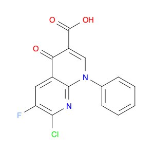 7-CHLORO-6-FLUORO-4-OXO-1-PHENYL-1,4-DIHYDRO-[1,8]NAPHTHYRIDINE-3-CARBOXYLIC ACID