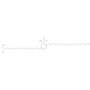 Butanedioic acid, 2-sulfo-, 1,4-dihexadecyl ester, sodium salt (1:1)