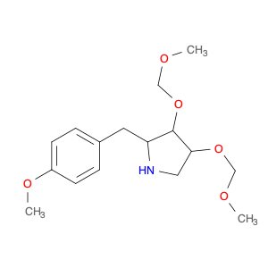 Pyrrolidine, 3,4-bis(methoxymethoxy)-2-[(4-methoxyphenyl)methyl]- (9CI)