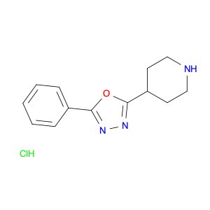 Piperidine, 4-(5-phenyl-1,3,4-oxadiazol-2-yl)-, hydrochloride (1:1)