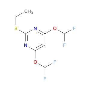 Pyrimidine, 4,6-bis(difluoromethoxy)-2-(ethylthio)-