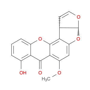 7H-Furo[3',2':4,5]furo[2,3-c]xanthen-7-one, 3a,12c-dihydro-8-hydroxy-6-methoxy-, (3aR,12cS)-