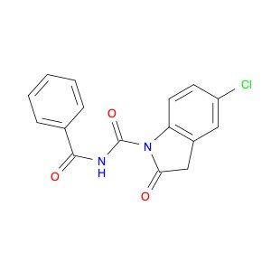 1H-Indole-1-carboxamide, N-benzoyl-5-chloro-2,3-dihydro-2-oxo-