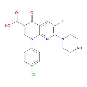 1-(4-CHLORO-PHENYL)-6-FLUORO-4-OXO-7-PIPERAZIN-1-YL-1,4-DIHYDRO-[1,8]NAPHTHYRIDINE-3-CARBOXYLIC AC…