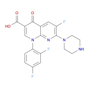 1,8-Naphthyridine-3-carboxylicacid, 1-(2,4-difluorophenyl)-6-fluoro-1,4-dihydro-4-oxo-7-(1-piperaz…