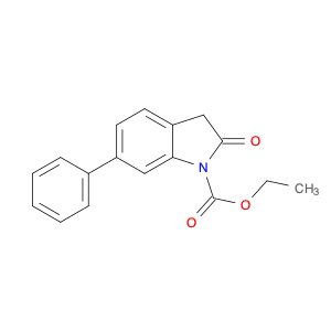 1H-Indole-1-carboxylic acid, 2,3-dihydro-2-oxo-6-phenyl-, ethyl ester