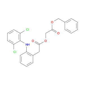 Benzeneacetic acid, 2-[(2,6-dichlorophenyl)amino]-, 2-oxo-2-(phenylmethoxy)ethyl ester