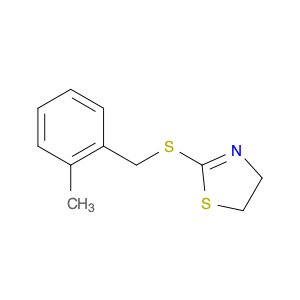 Thiazole, 4,5-dihydro-2-[[(2-methylphenyl)methyl]thio]-