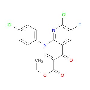 7-CHLORO-1-(4-CHLORO-PHENYL)-6-FLUORO-4-OXO-1,4-DIHYDRO-[1,8]NAPHTHYRIDINE-3-CARBOXYLIC ACID ETHYL…