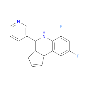 3H-Cyclopenta[c]quinoline, 6,8-difluoro-3a,4,5,9b-tetrahydro-4-(3-pyridinyl)-