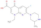1,8-Naphthyridine-3-carboxylic acid, 1-ethyl-6-fluoro-1,4-dihydro-7-(3-methyl-1-piperazinyl)-4-oxo-