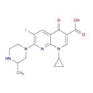 1,8-Naphthyridine-3-carboxylic acid, 1-cyclopropyl-6-fluoro-1,4-dihydro-7-(3-methyl-1-piperazinyl)…