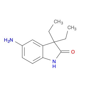 2H-Indol-2-one, 5-amino-3,3-diethyl-1,3-dihydro-