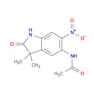 N-(3,3-Dimethyl-6-nitro-2-oxoindolin-5-yl)acetamide