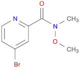 2-Pyridinecarboxamide, 4-bromo-N-methoxy-N-methyl-