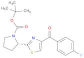 1-Pyrrolidinecarboxylic acid, 2-[4-(4-fluorobenzoyl)-2-thiazolyl]-, 1,1-dimethylethyl ester, (2S)-