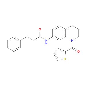 BENZENEPROPANAMIDE, N-[1,2,3,4-TETRAHYDRO-1-(2-THIENYLCARBONYL)-7-QUINOLINYL]-
