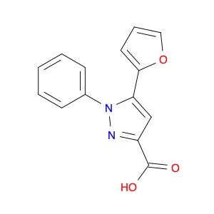 1H-Pyrazole-3-carboxylic acid, 5-(2-furanyl)-1-phenyl-