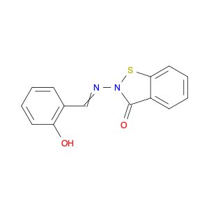 1,2-Benzisothiazol-3(2H)-one, 2-[[(2-hydroxyphenyl)methylene]amino]-