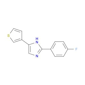 1H-Imidazole, 2-(4-fluorophenyl)-4-(3-thienyl)-