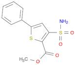 2-Thiophenecarboxylic acid, 3-(aminosulfonyl)-5-phenyl-, methyl ester