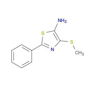 5-Thiazolamine, 4-(methylthio)-2-phenyl-