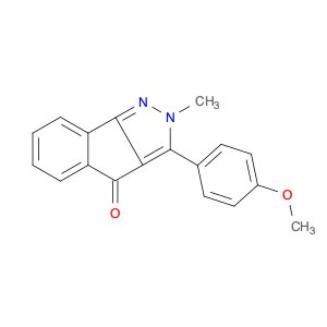 Indeno[1,2-c]pyrazol-4(2H)-one, 3-(4-methoxyphenyl)-2-methyl-