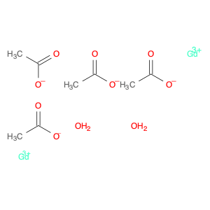 Acetic acid, gadolinium(3+) salt, hydrate (9CI)