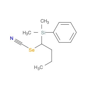 Selenocyanic acid, 1-(dimethylphenylsilyl)butyl ester