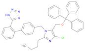 2H-Tetrazole, 5-[4'-[[2-butyl-4-chloro-5-[(triphenylmethoxy)methyl]-1H-imidazol-1-yl]methyl][1,1'-…