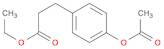 Benzenepropanoic acid, 4-(acetyloxy)-, ethyl ester